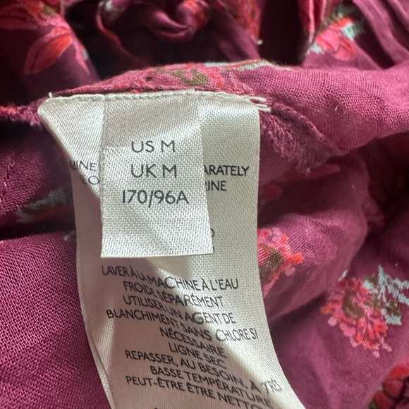 Free People Amanda Ruffle Floral Wrap Top- New With Flaw - Picture 10 of 11